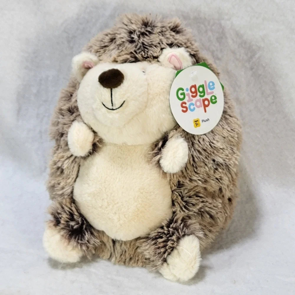 Gigglescape Hedgehog Plush Stuffed Animal Brown Beige 10 Inch Target